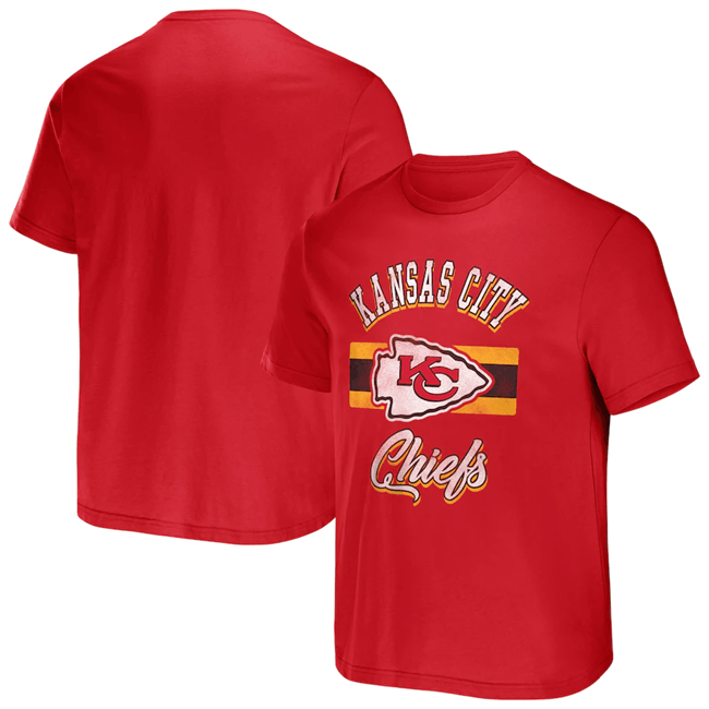 Men's Kansas City Chiefs Red x Darius Rucker Collection Stripe T-Shirt